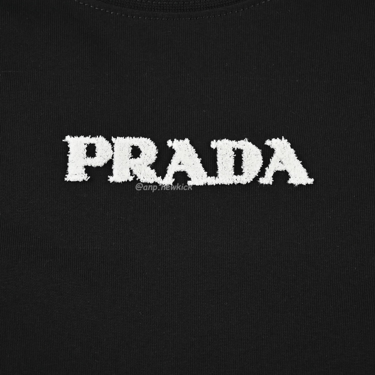 Prada 24ss 3d Toothbrush Embroidered Short Sleeves T Shirt (6) - www.newkick.vip